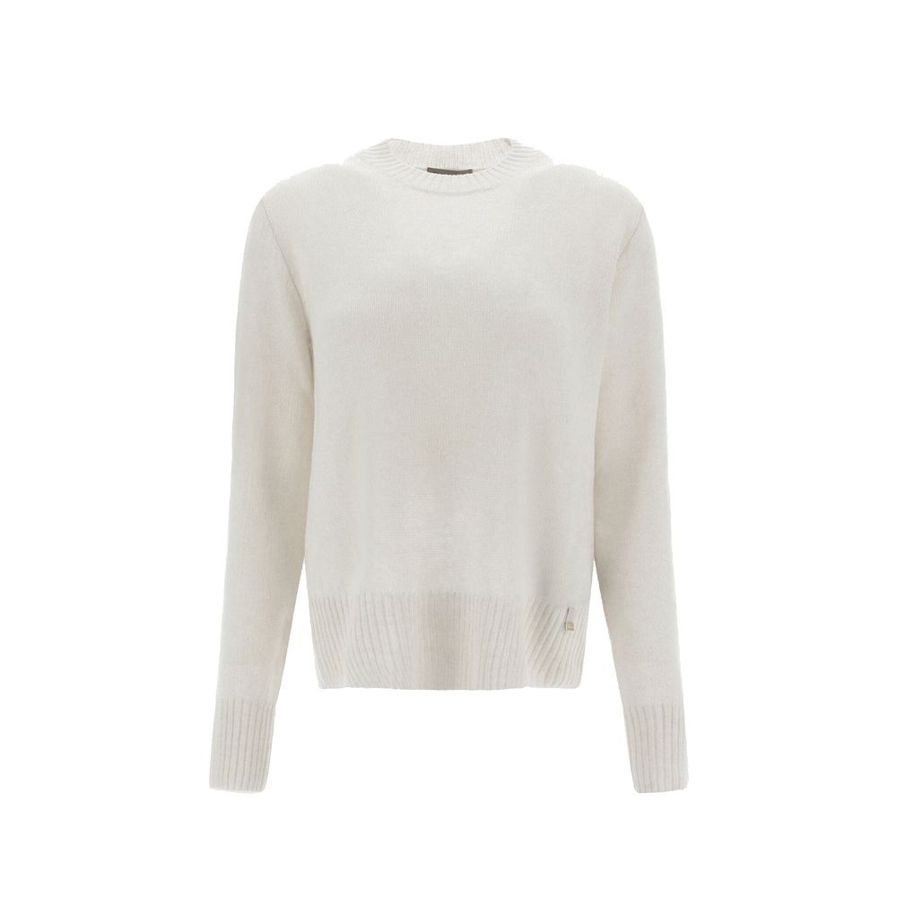 Herno White Cashmere Cashmere Sweater | Regal Royce
