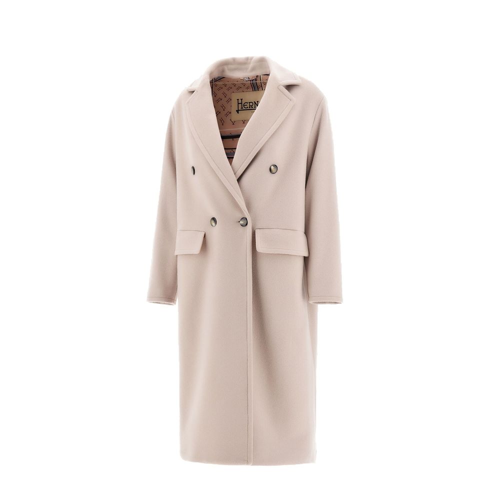 Herno Beige Wool Coat | Regal Royce