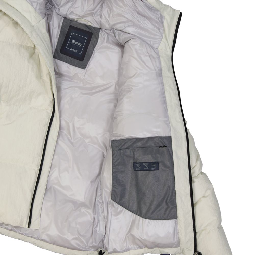 Herno White Polyamide Shell Jacket | Regal Royce