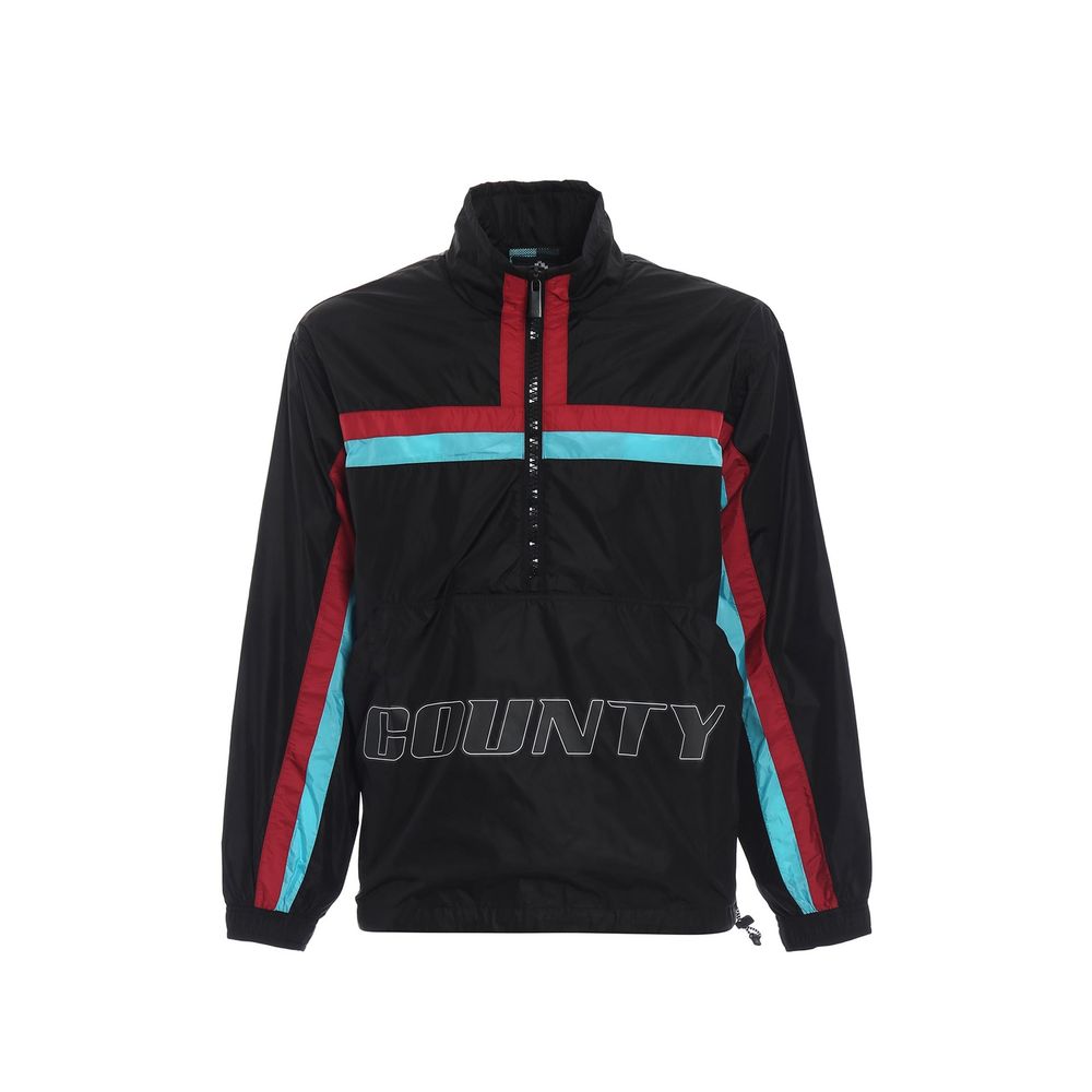 Marcelo Burlon Black Polyamide Shell Jacket | Regal Royce