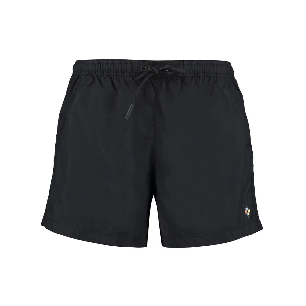 Marcelo Burlon Black Polyamide Short And Mini Shorts | Regal Royce