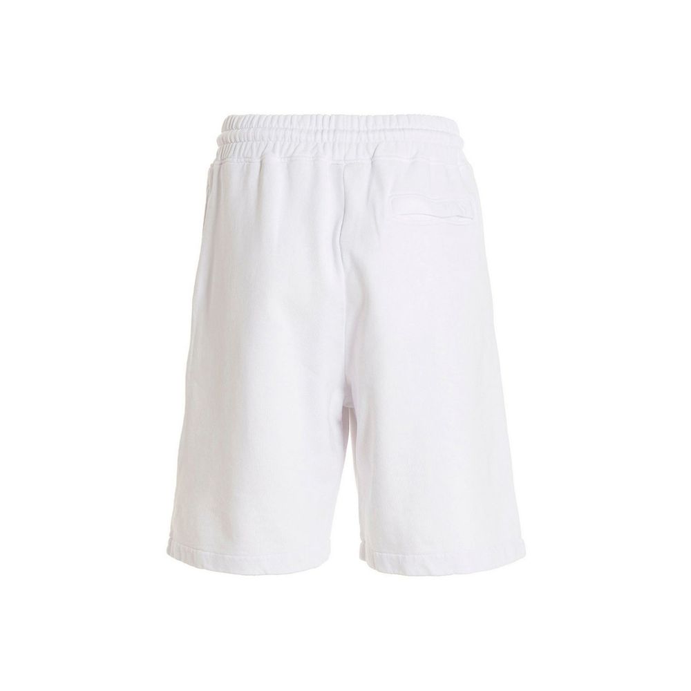 Marcelo Burlon White Cotton Shorts | Regal Royce