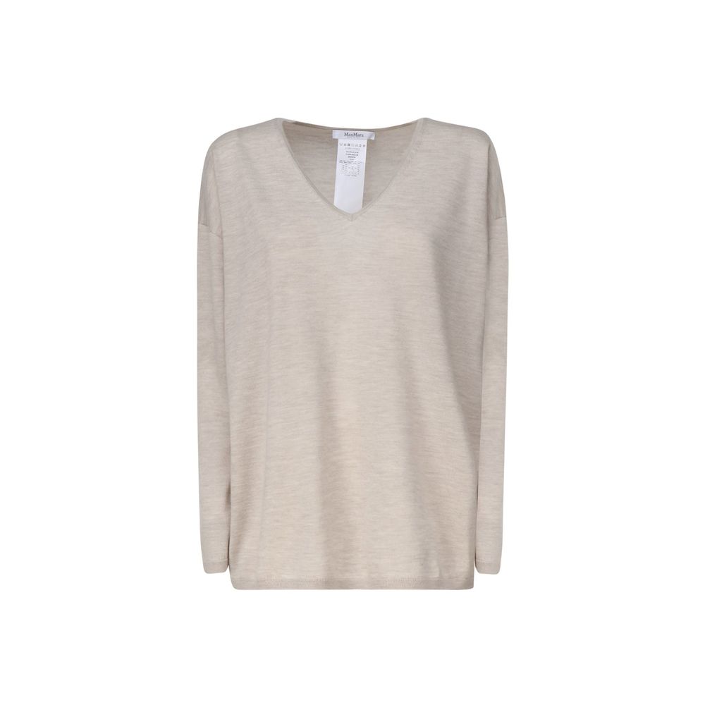 Max Mara Beige Cashmere Cashmere Sweater | Regal Royce