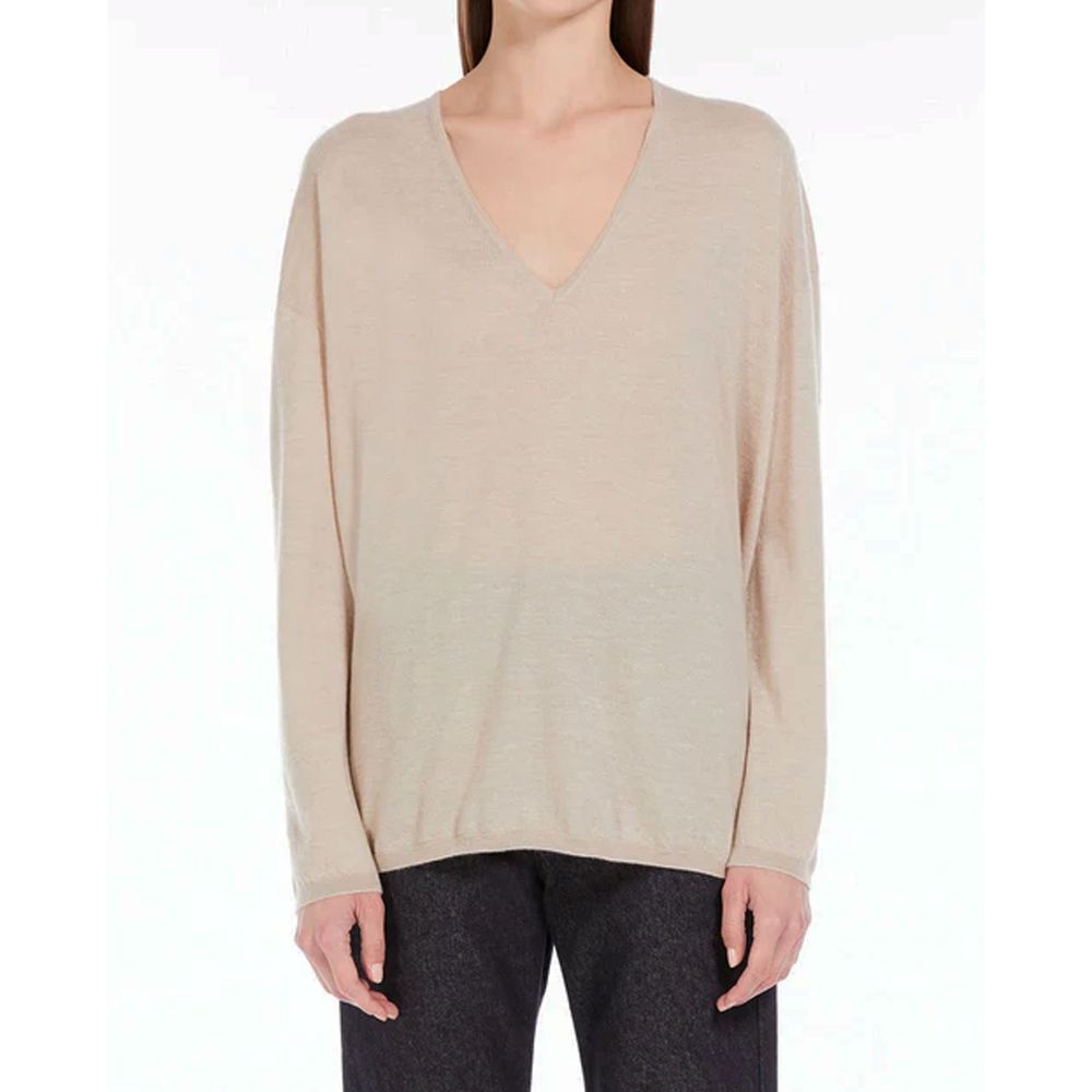 Max Mara Beige Cashmere Cashmere Sweater | Regal Royce