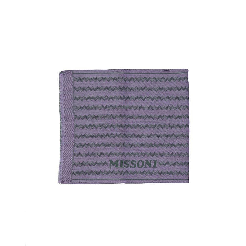 Missoni Purple Wool Scarf | Regal Royce