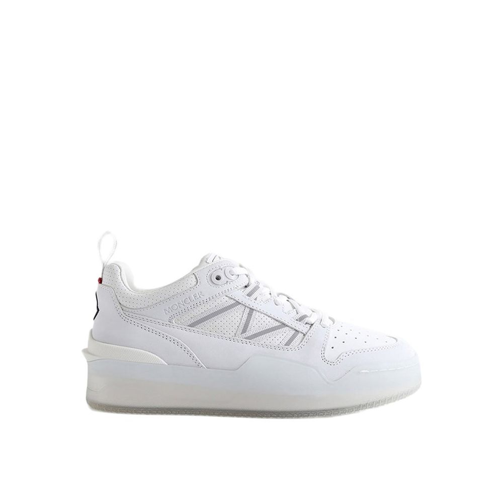 Moncler White Calfskin Low Top Sneakers | Regal Royce