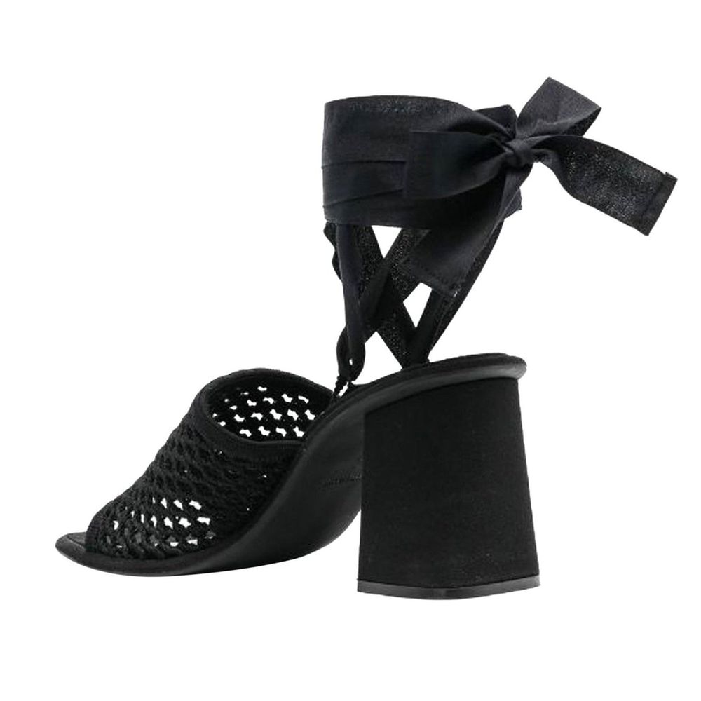 Miu Miu Black Fabric Platform Sandals | Regal Royce