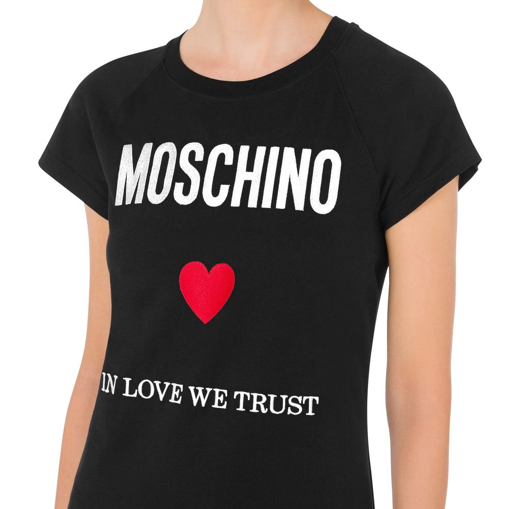 Moschino Couture Black Cotton Casual Dress | Regal Royce