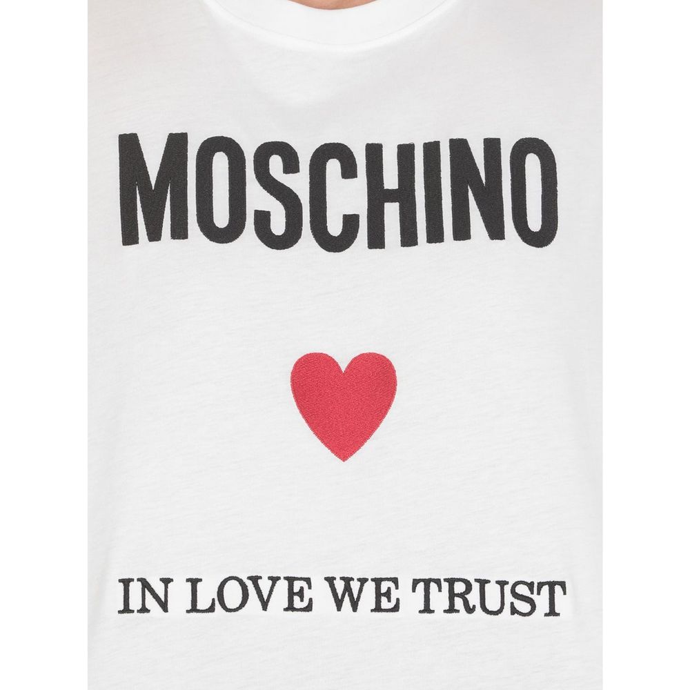 Moschino Couture White Cotton T-Shirt | Regal Royce