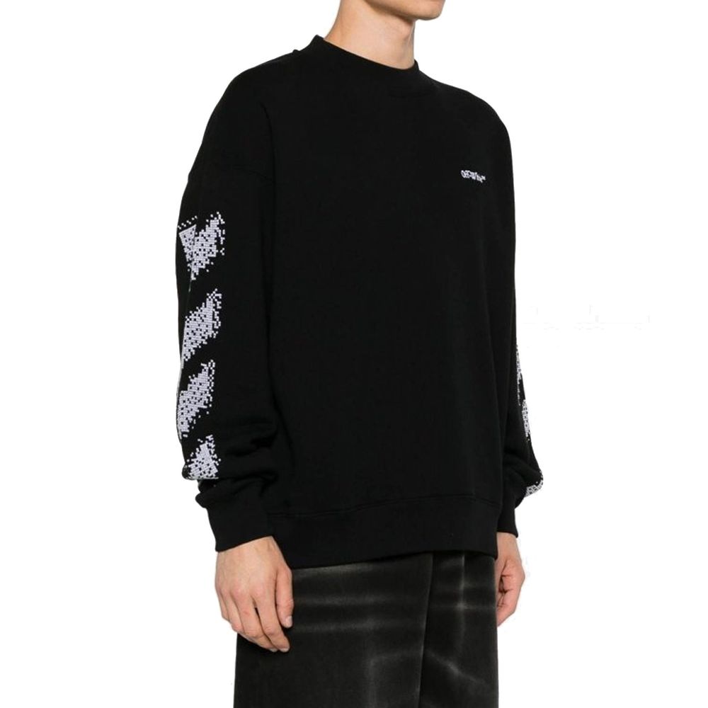Off-White Black Cotton Sweatshirt | Regal Royce