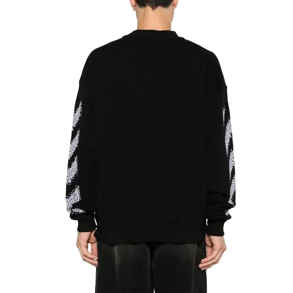 Off-White Black Cotton Sweatshirt | Regal Royce