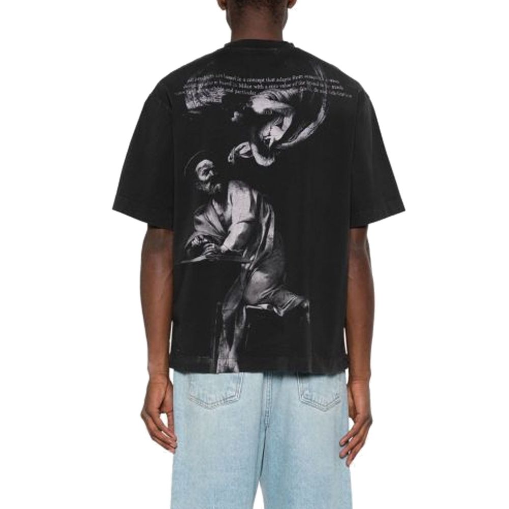 Off-White Black Cotton T-Shirt | Regal Royce