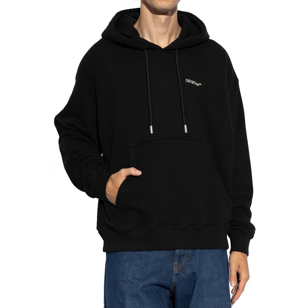 Off-White Black Cotton Sweatshirt | Regal Royce