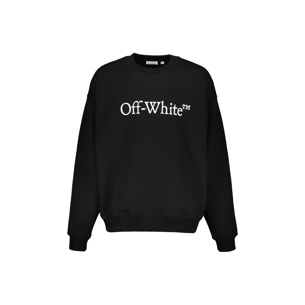 Off-White Black Cotton Sweatshirt | Regal Royce