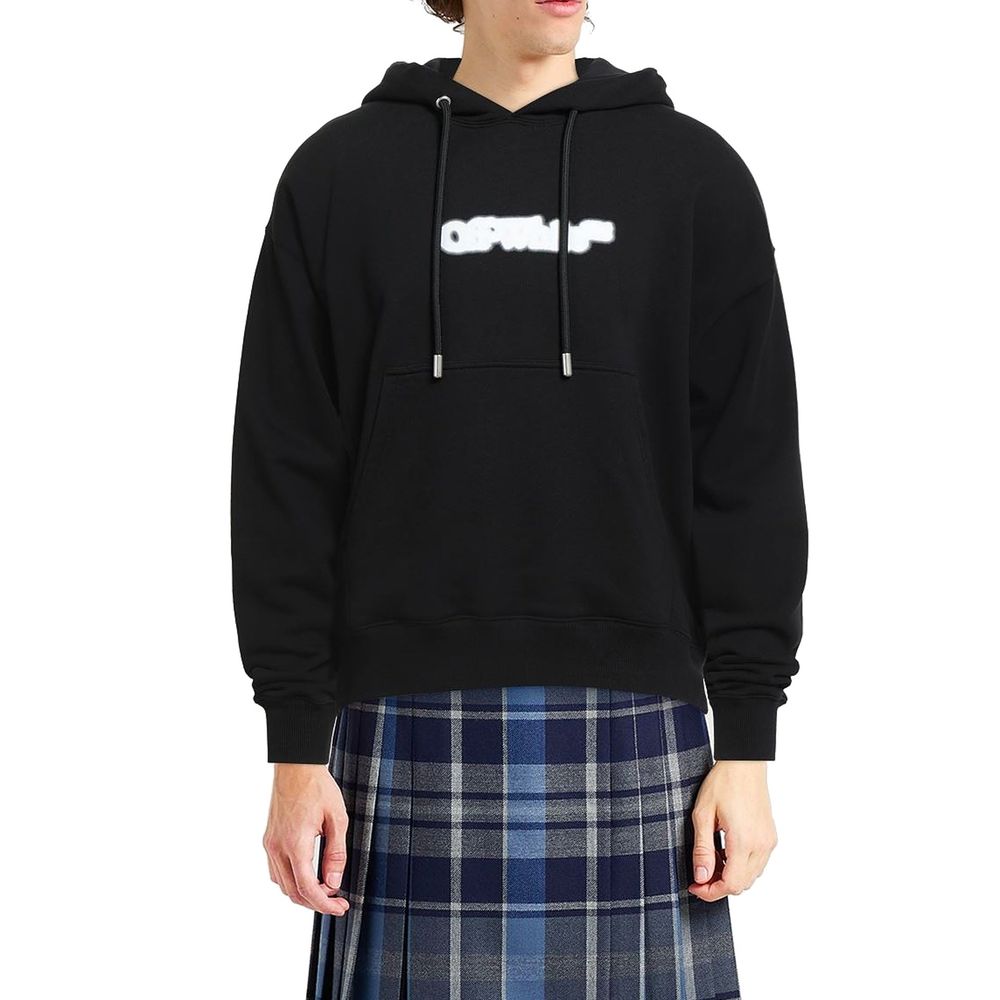 Off-White Black Cotton Sweatshirt | Regal Royce
