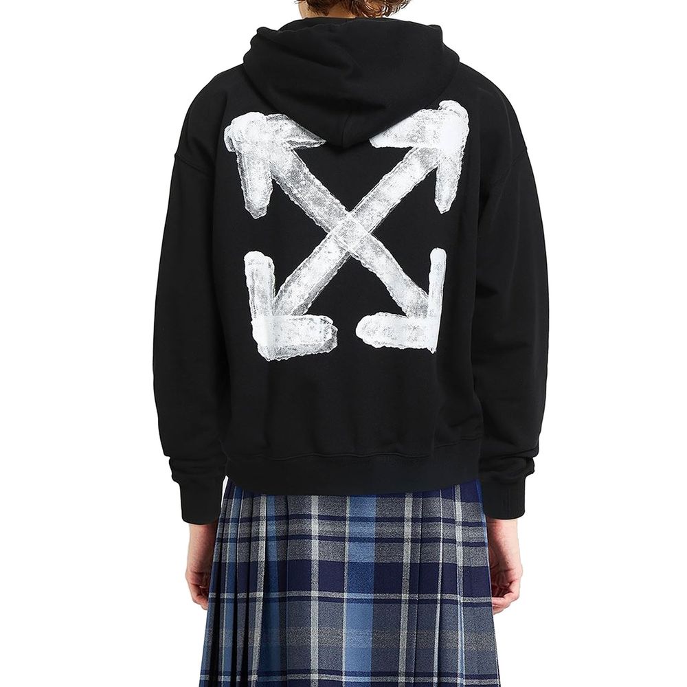 Off-White Black Cotton Sweatshirt | Regal Royce