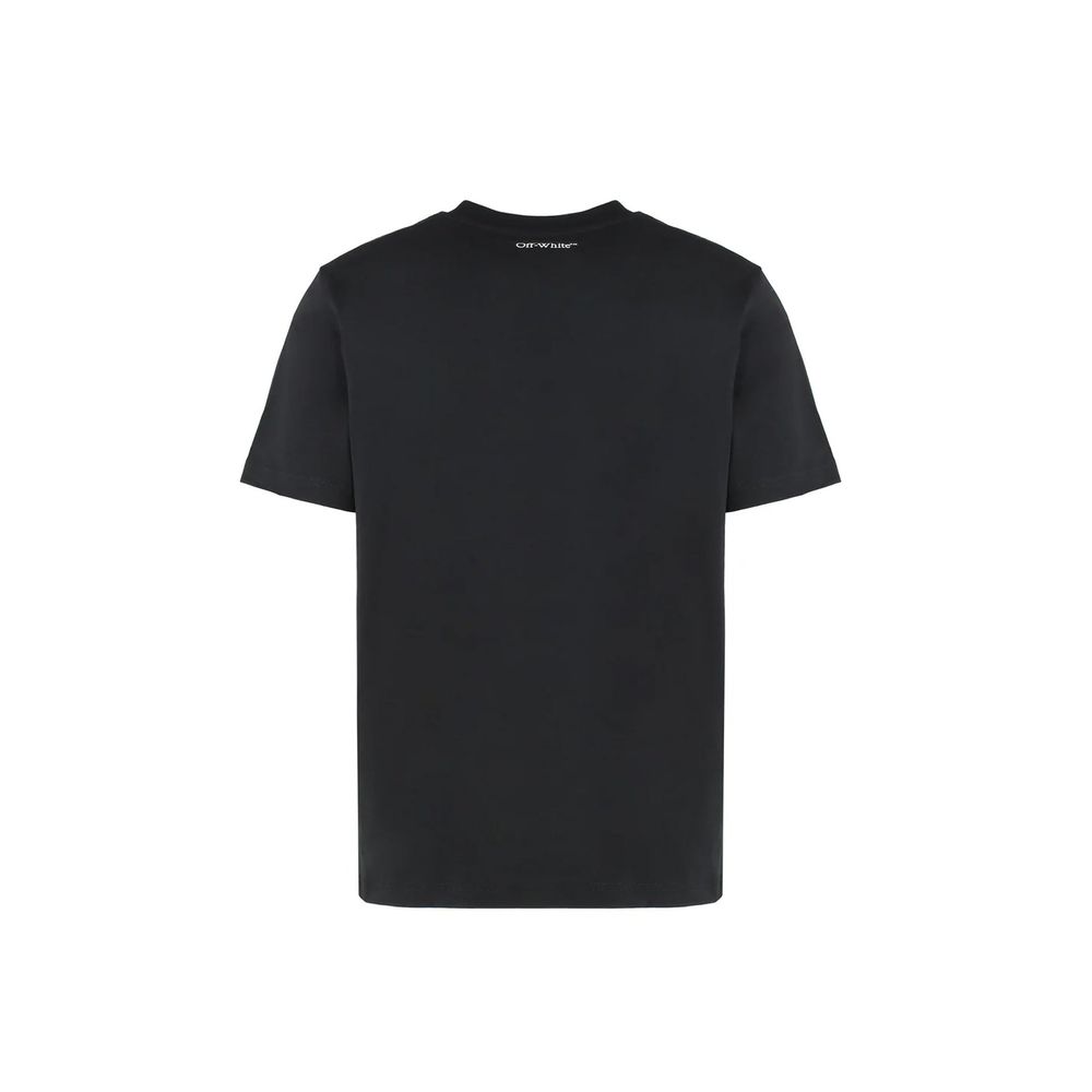 Off-White Black Cotton T-Shirt | Regal Royce