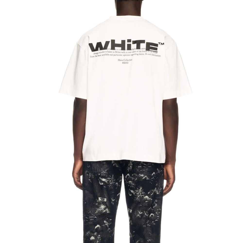 Off-White White Cotton T-Shirt | Regal Royce