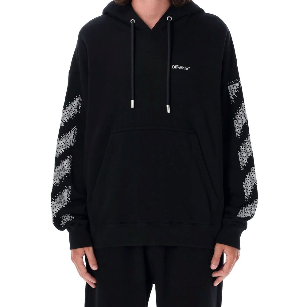 Off-White Black Cotton Sweatshirt | Regal Royce
