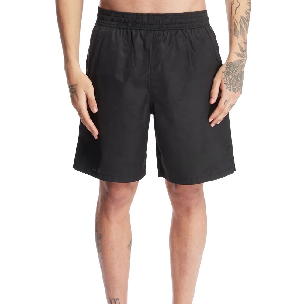 Off-White Black Polyester Swim Shorts | Regal Royce