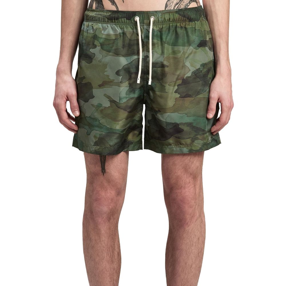 Palm Angels Bicolor Polyester Swim Shorts | Regal Royce