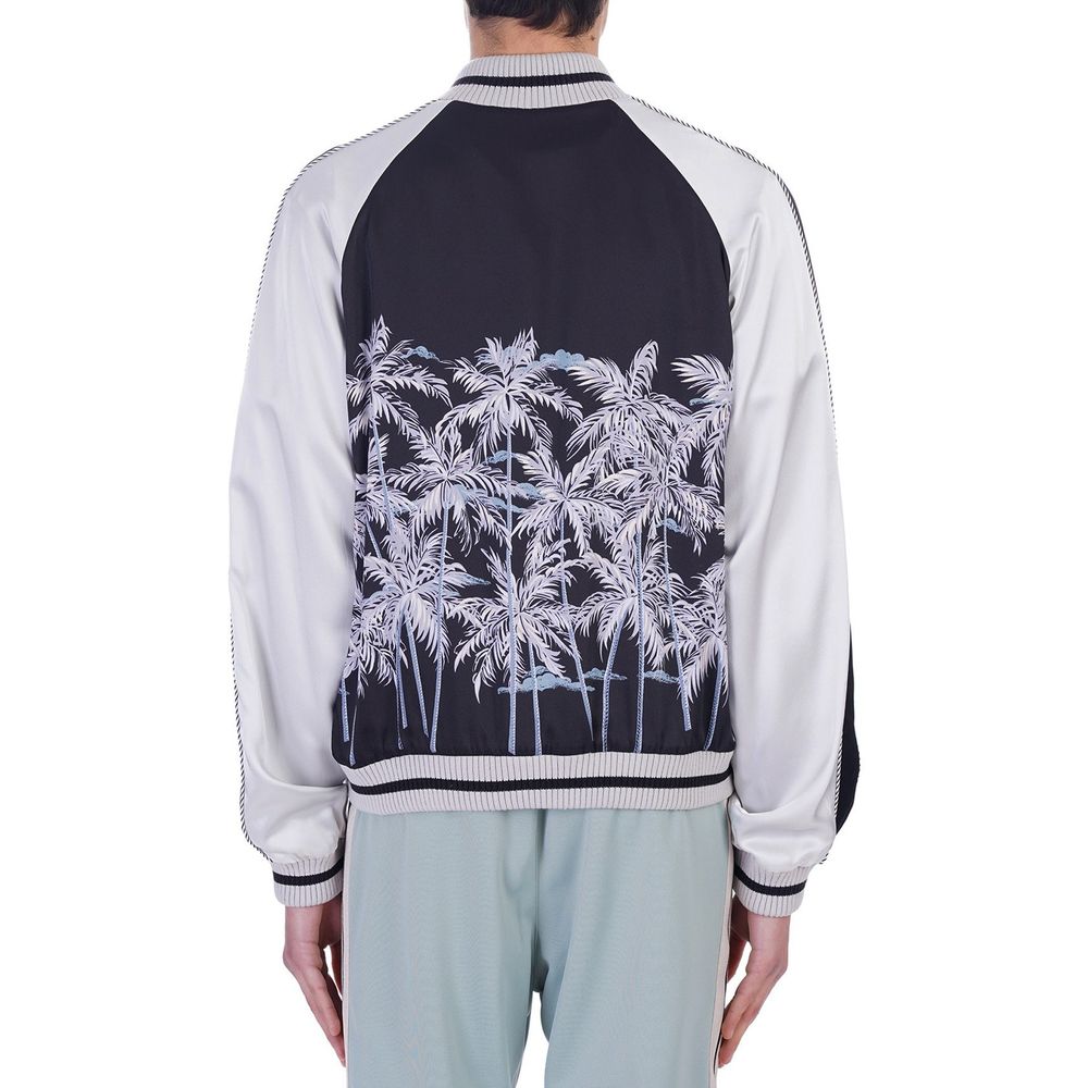 Palm Angels Black Polyester Bomber | Regal Royce
