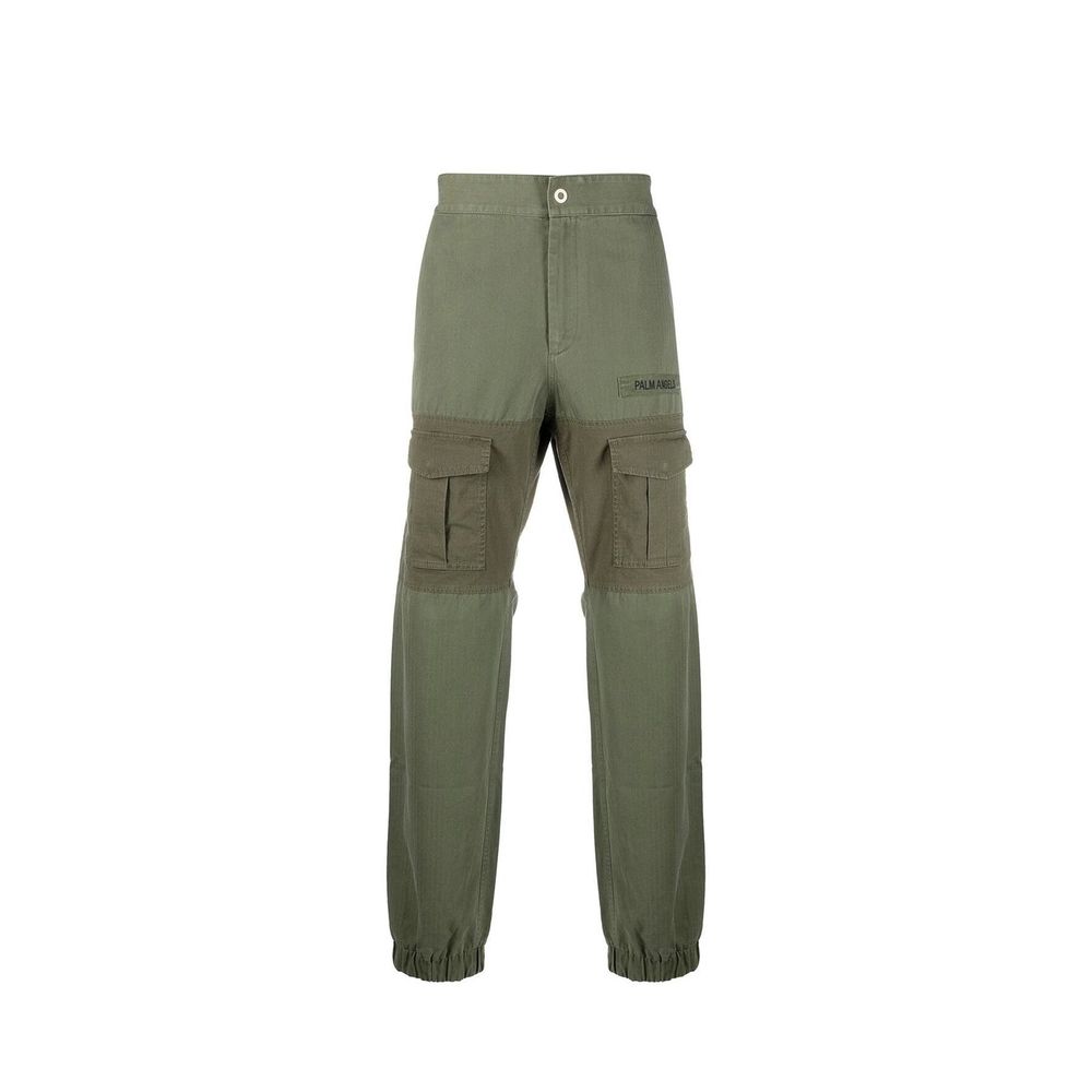 Palm Angels Bicolor Cotton Cargo Pants | Regal Royce