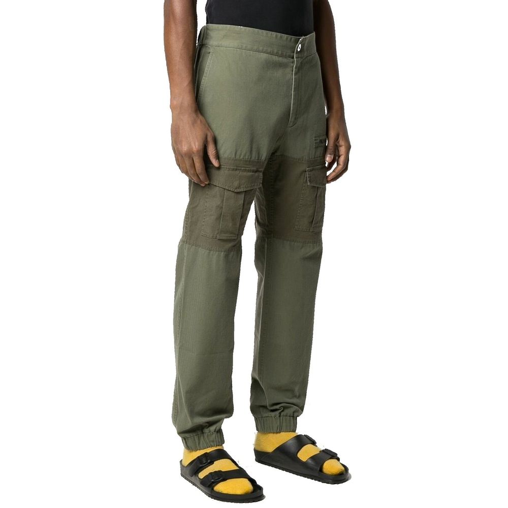 Palm Angels Bicolor Cotton Cargo Pants | Regal Royce