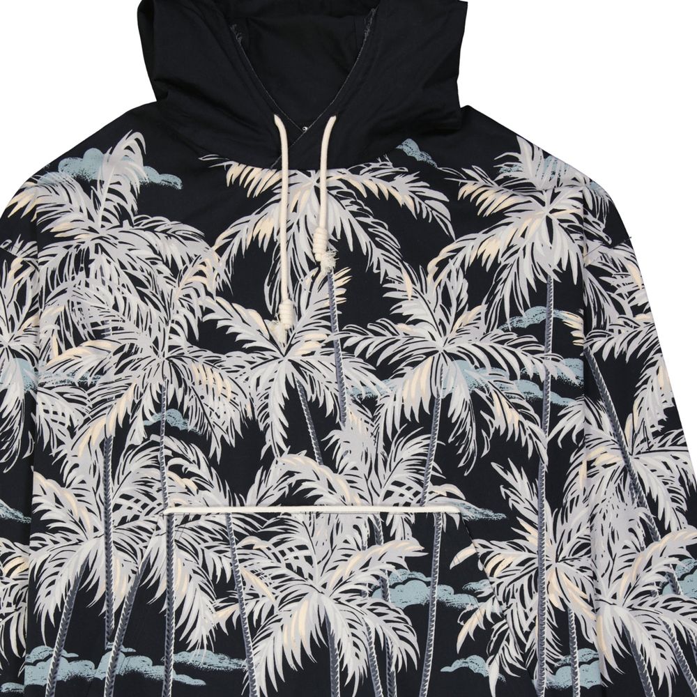 Palm Angels Black Cotton Pattern Shirt | Regal Royce