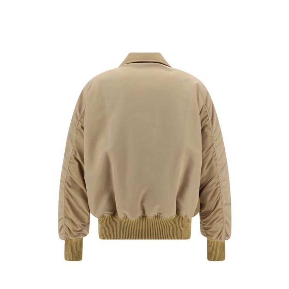 Palm Angels Beige Polyamide Bomber | Regal Royce