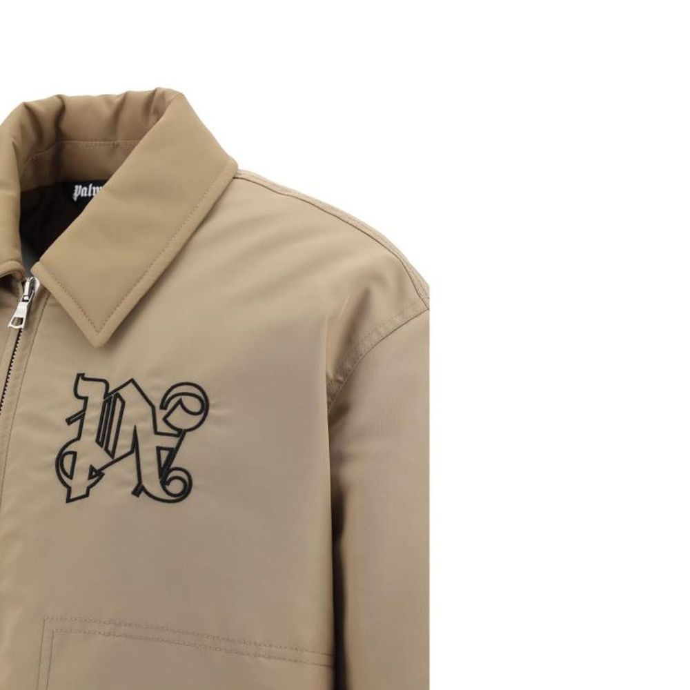 Palm Angels Beige Polyamide Bomber | Regal Royce