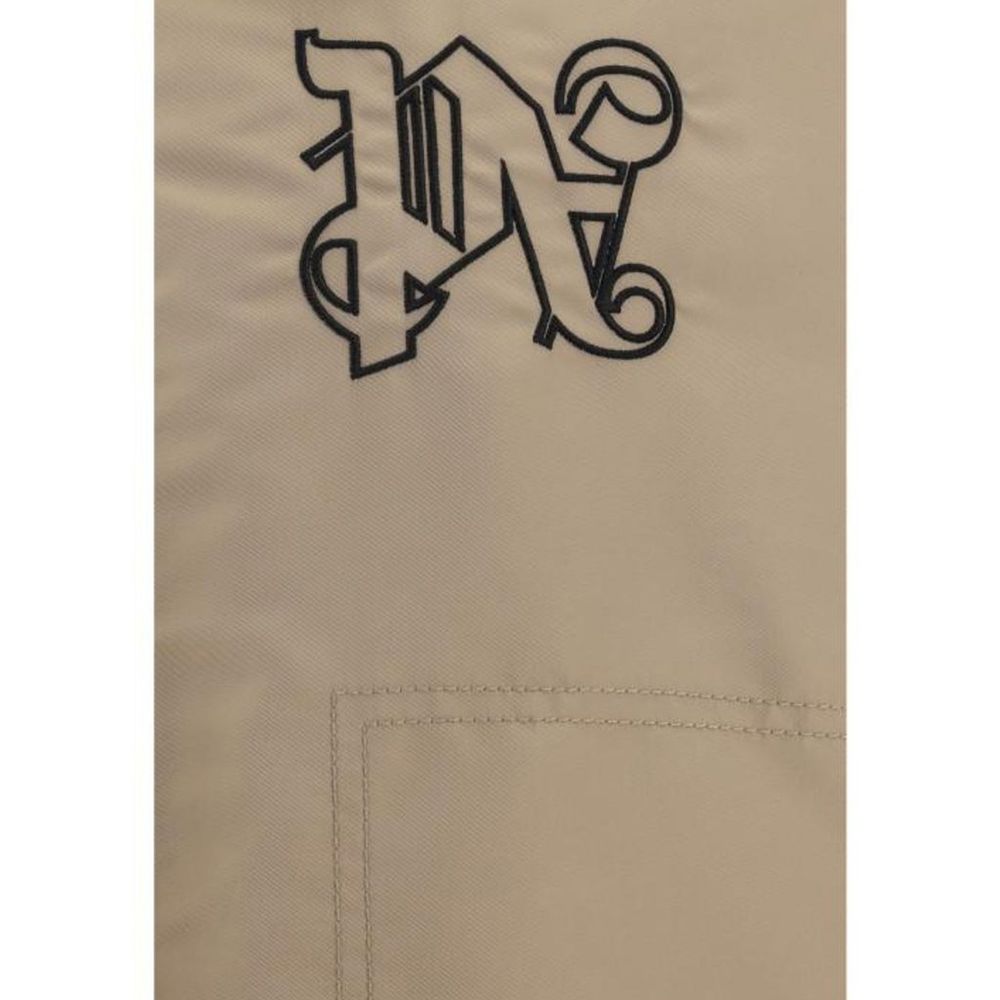 Palm Angels Beige Polyamide Bomber | Regal Royce