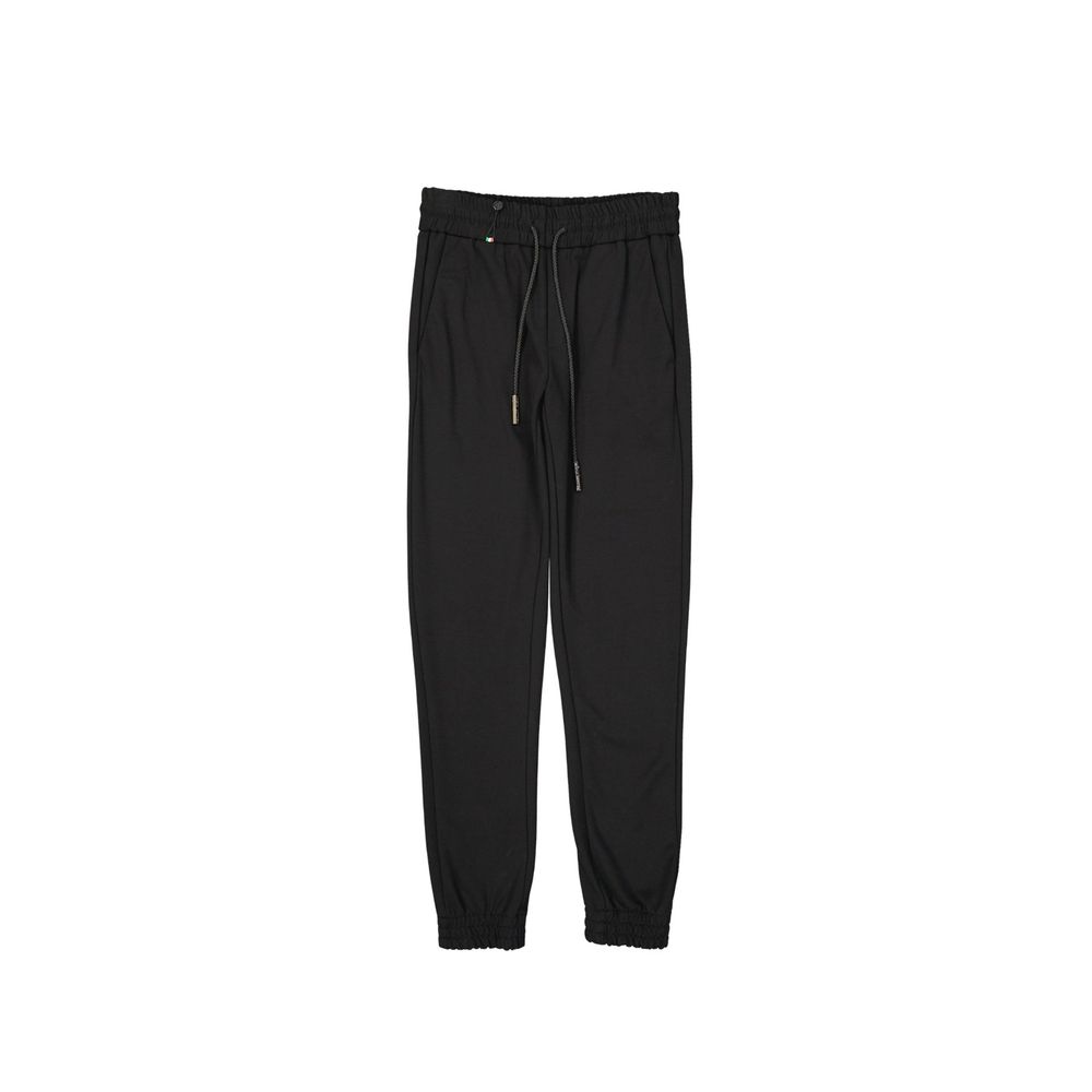 Philipp Plein Black Elastane Joggers (Workout Pants) | Regal Royce