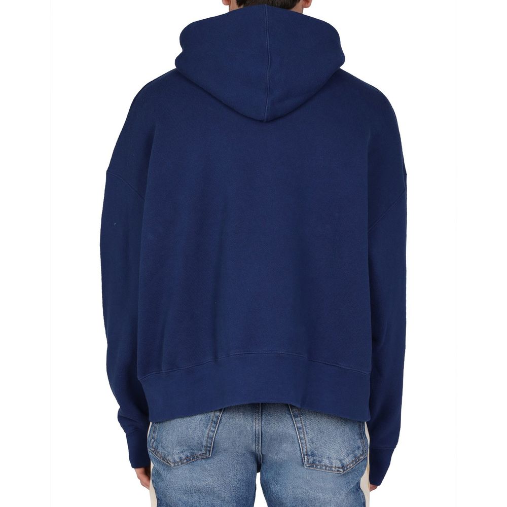 Palm Angels Blue Cotton Sweatshirt | Regal Royce