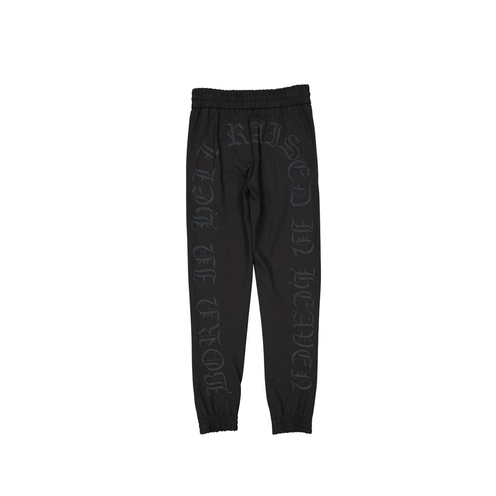 Philipp Plein Black Elastane Joggers (Workout Pants) | Regal Royce
