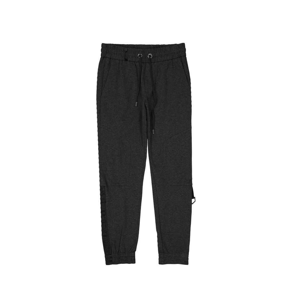 Philipp Plein Gray Cotton Joggers (Workout Pants) | Regal Royce