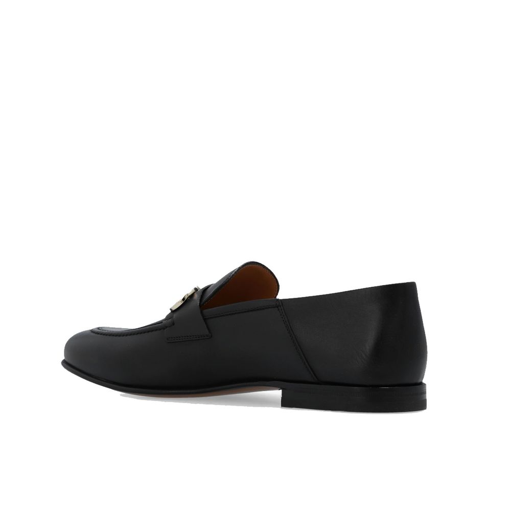 Salvatore Ferragamo Black Calfskin Slip-On Loafers | Regal Royce