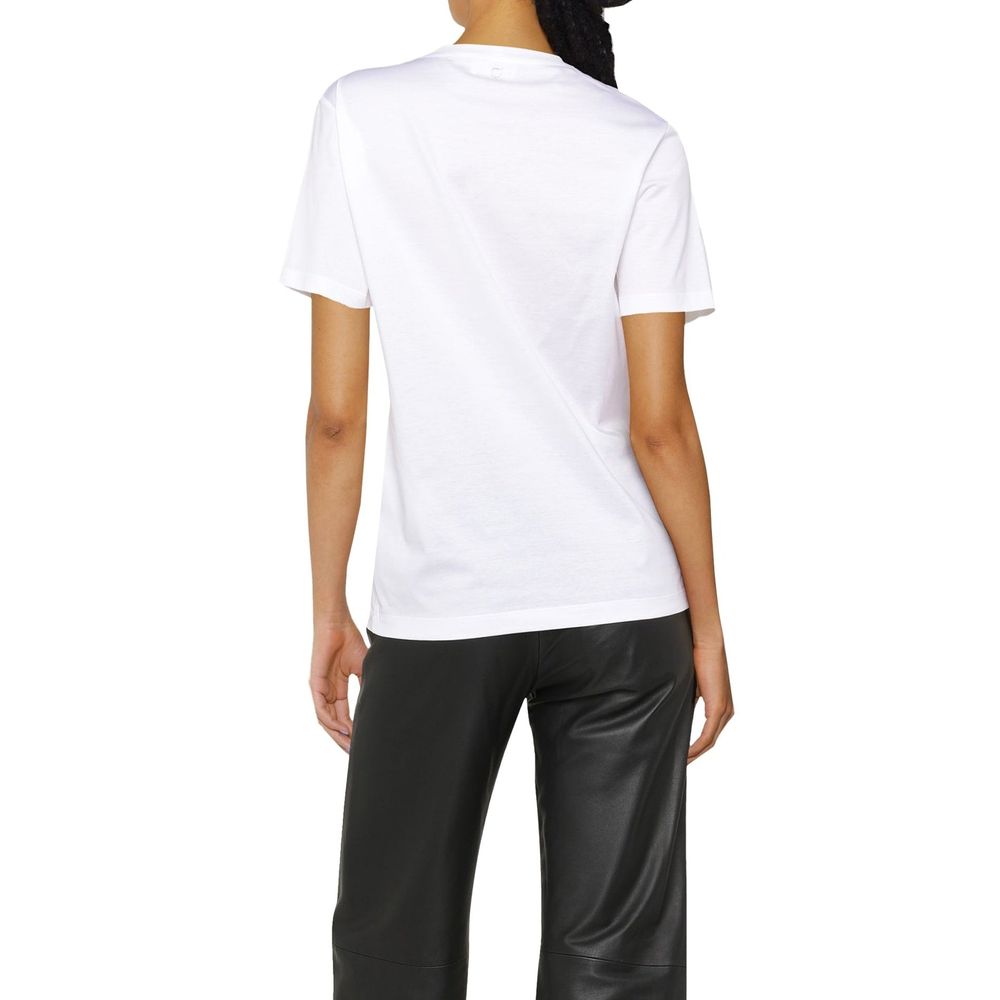 Salvatore Ferragamo White Cotton T-Shirt | Regal Royce