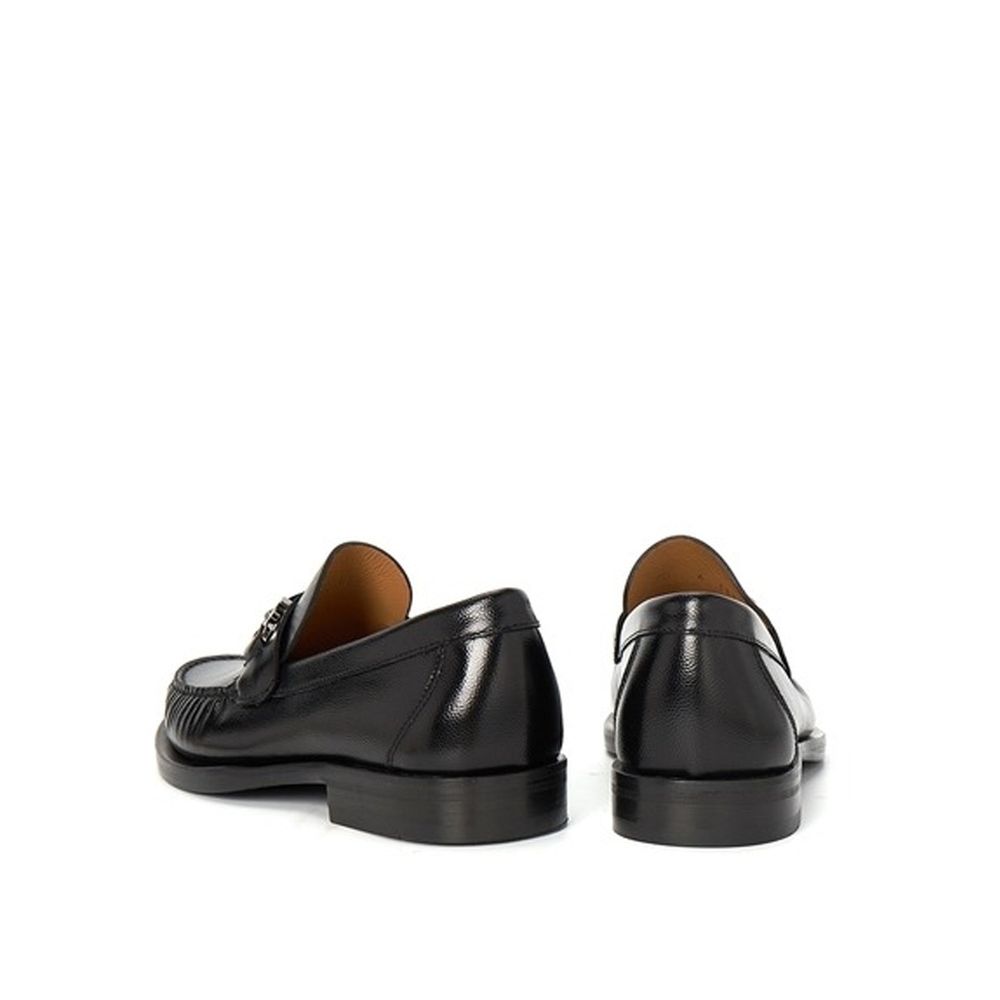 Salvatore Ferragamo Black Calfskin Slip-On Loafers | Regal Royce