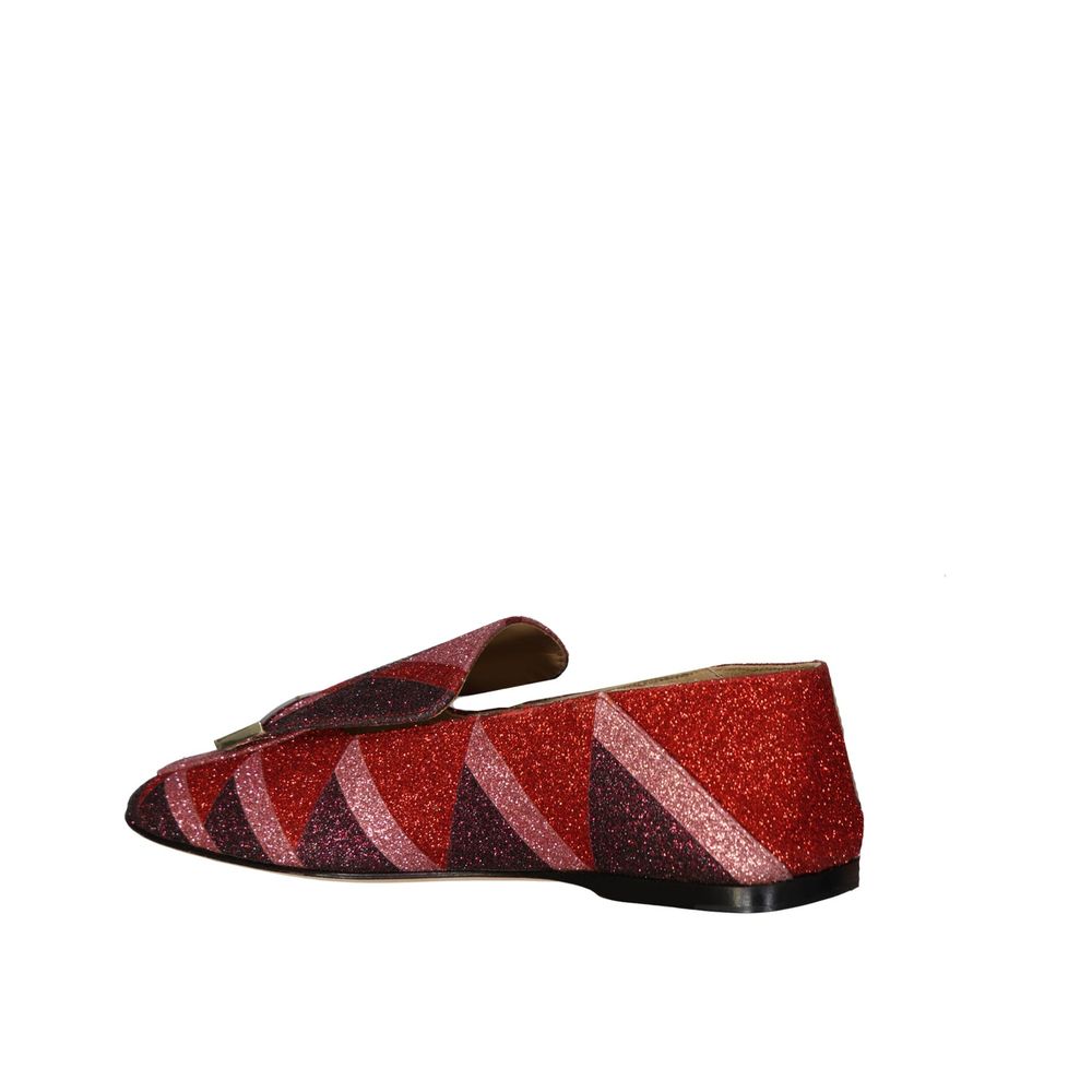 Sergio Rossi Multicolor Fabric Slip-On Loafers | Regal Royce