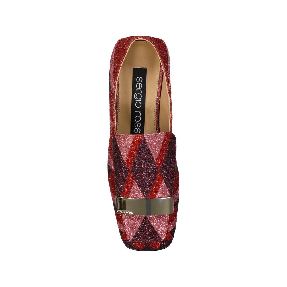 Sergio Rossi Multicolor Fabric Slip-On Loafers | Regal Royce