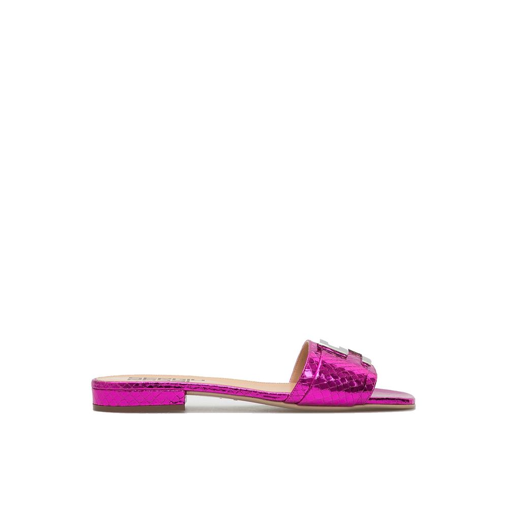 Sergio Rossi Multicolor Calfskin Flat Sandals | Regal Royce