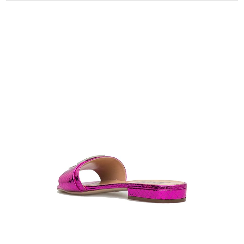 Sergio Rossi Multicolor Calfskin Flat Sandals | Regal Royce