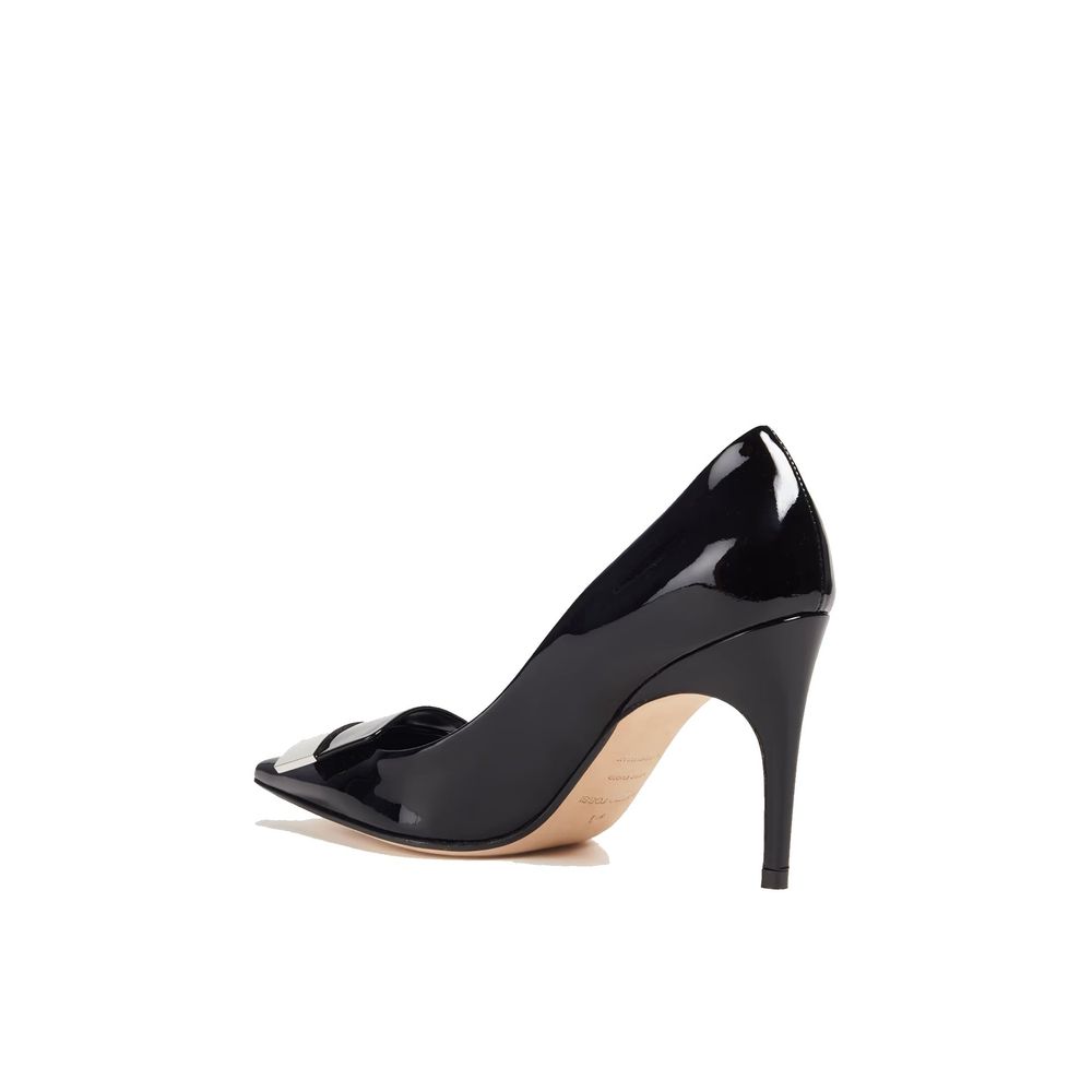 Sergio Rossi Black Calfskin Pumps | Regal Royce
