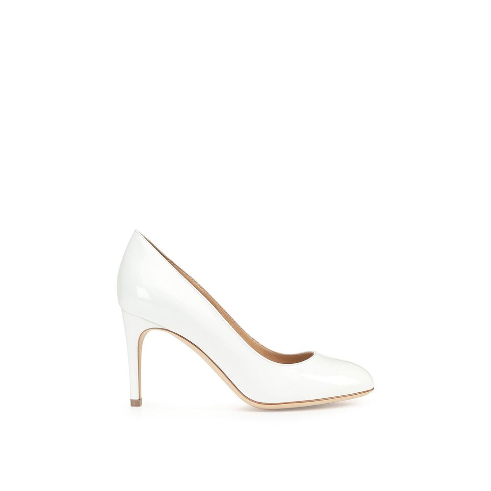 Sergio Rossi White Calfskin High Heel Pumps | Regal Royce