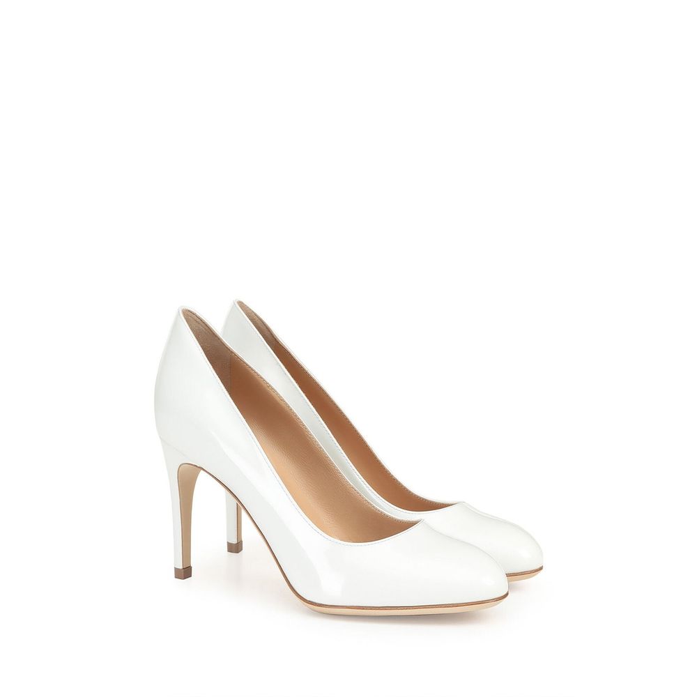 Sergio Rossi White Calfskin High Heel Pumps | Regal Royce