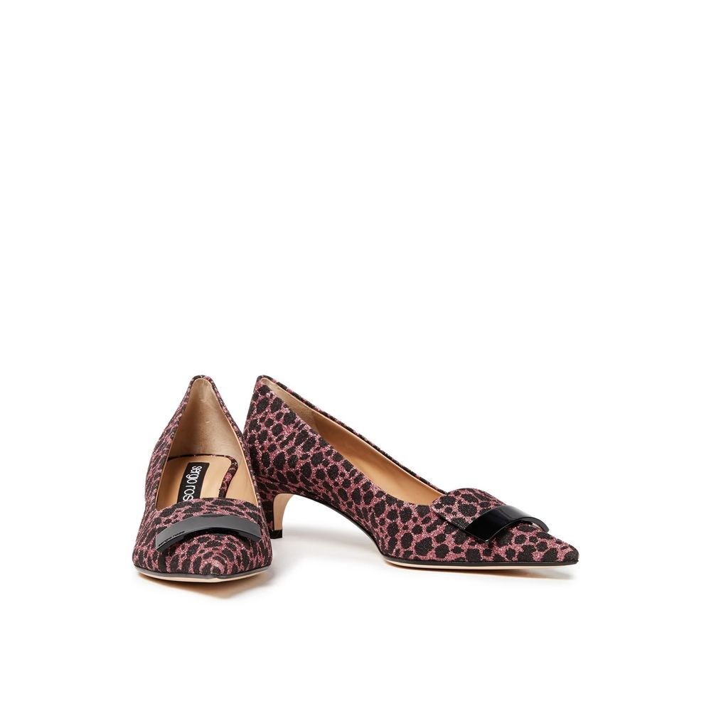Sergio Rossi Multicolor Fabric Mid Heel Pumps | Regal Royce