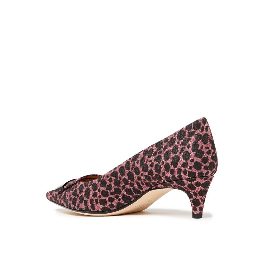 Sergio Rossi Multicolor Fabric Mid Heel Pumps | Regal Royce