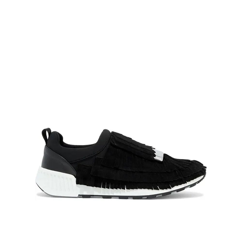 Sergio Rossi Black Fabric Athletic Sneakers | Regal Royce