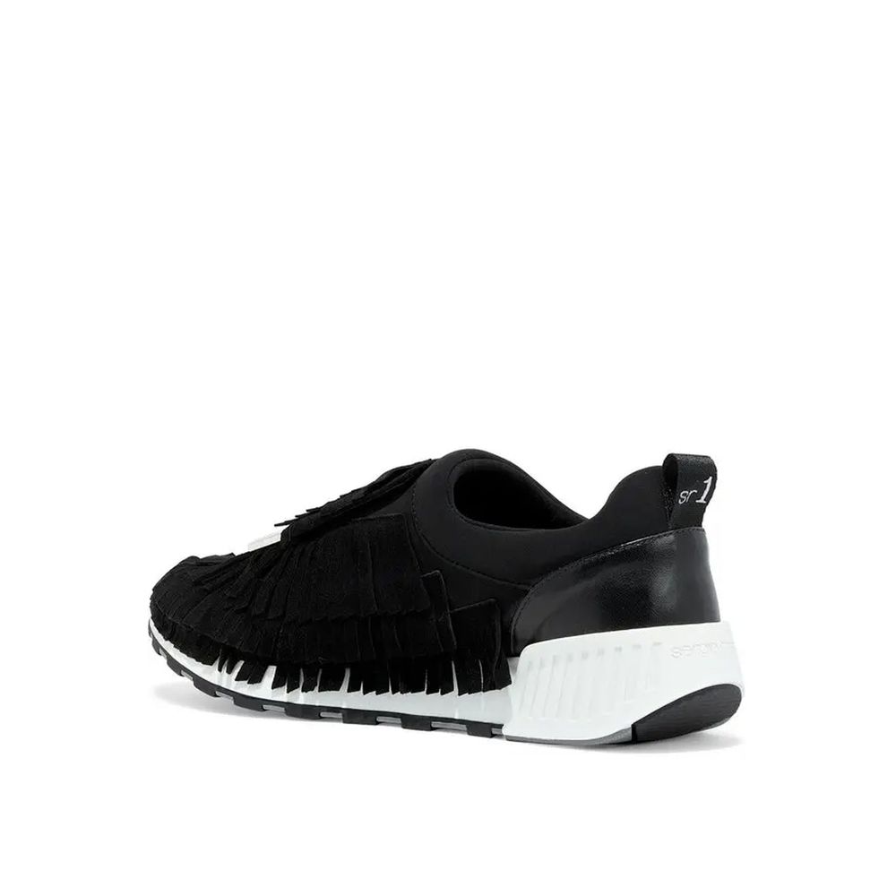 Sergio Rossi Black Fabric Athletic Sneakers | Regal Royce